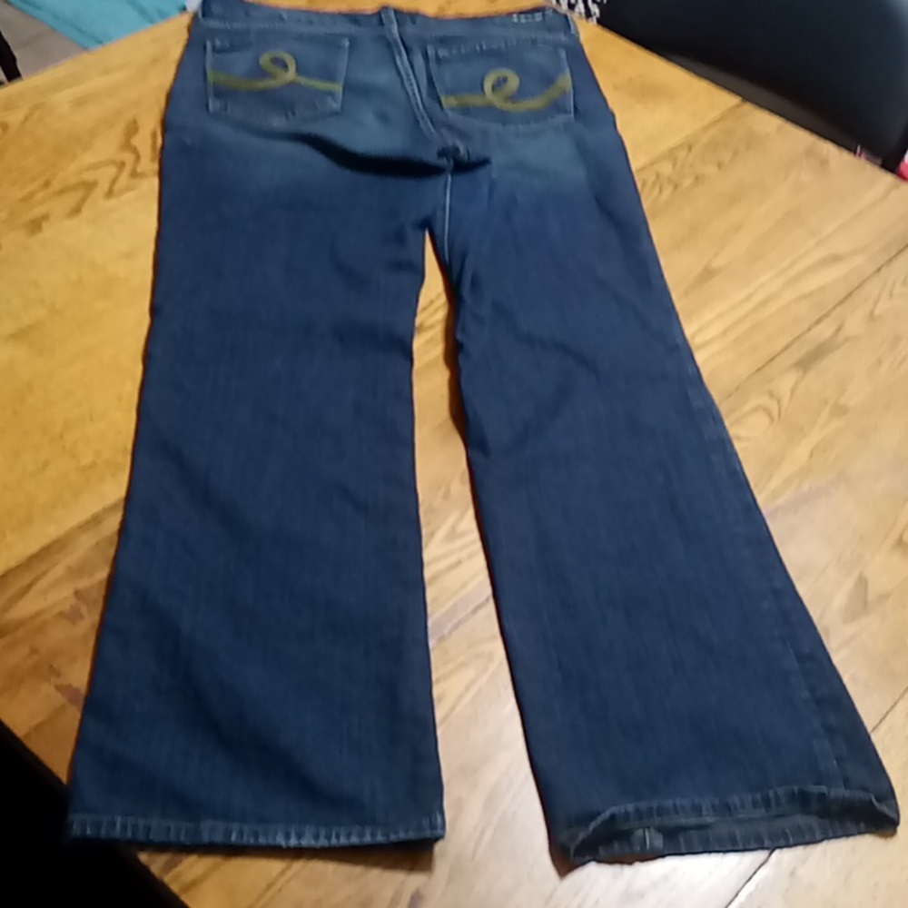 SEVEN7 Jeans Womens 12 BLUE BOOTCUT BOOT Denim Preowned - Picture 8 of 8
